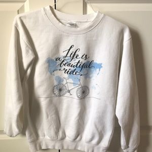 white watercolor pullover